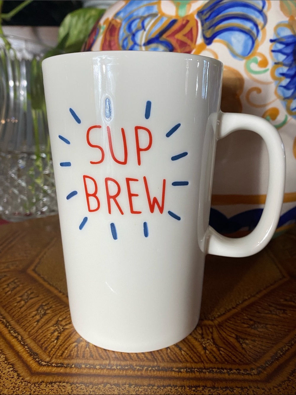 ‘SUP BREW’ Threshold Tall Mug - Picture 2 of 6
